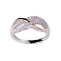 Gold Rhodium Accessories Halo Moissanite Engagement Ring